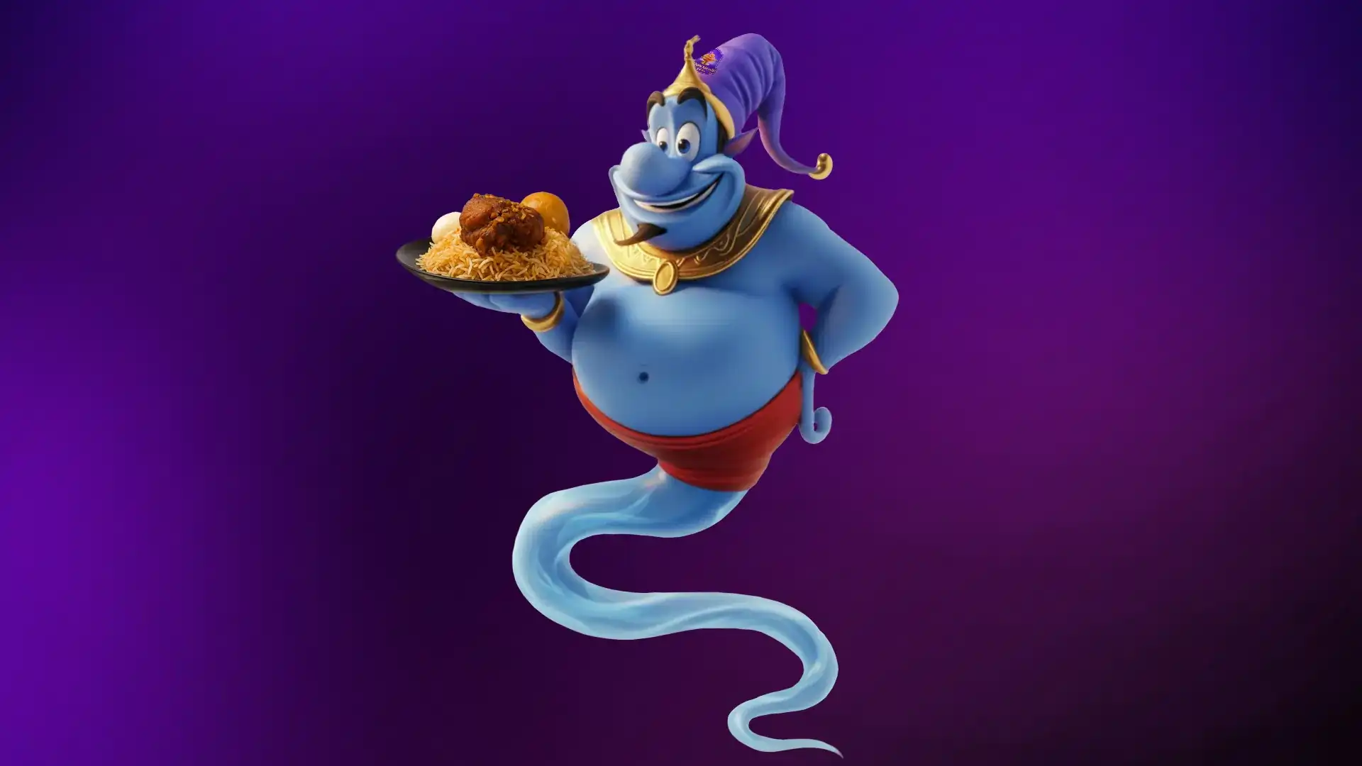 Khan Sahab Biryani Genie Mascot Design by Pixy Social